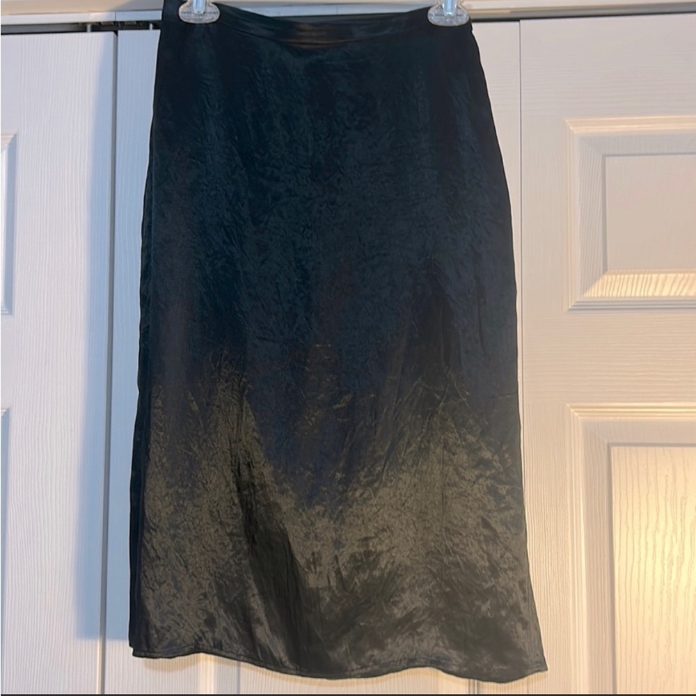 Babaton Satin Pencil Skirt Black Size 8